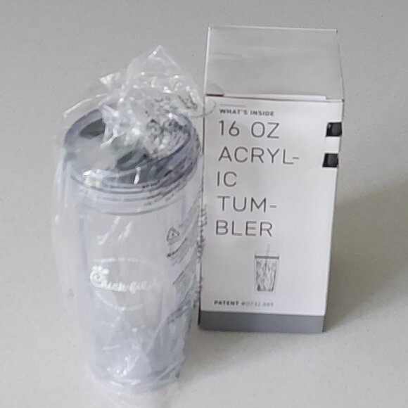 Chick Fil A 16oz Acrylic Tumbler with Straw New in Box - Picture 1 of 13